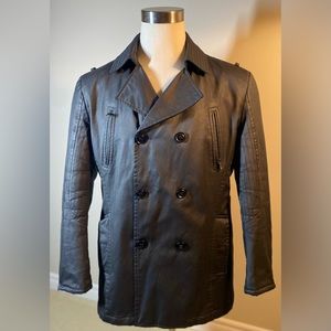 Le Château - Luxury Leather Coat - L